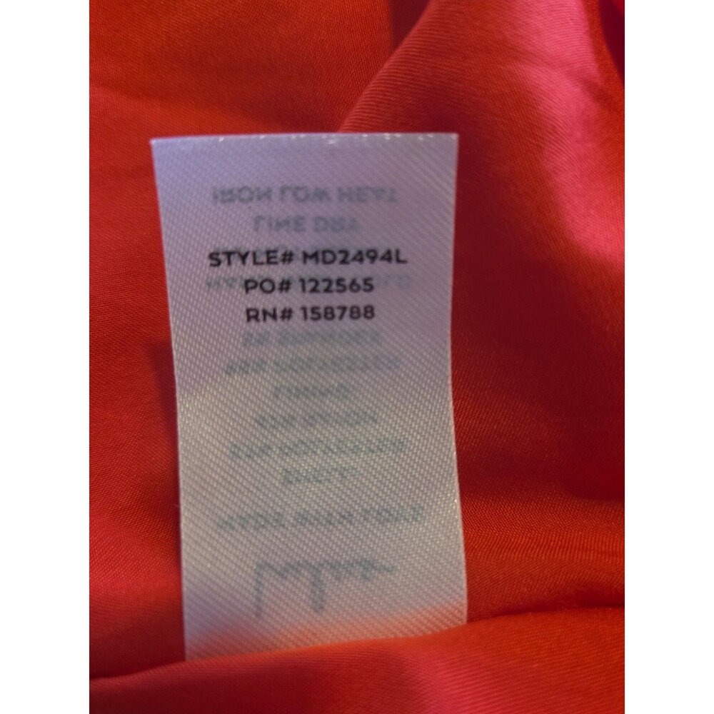 NEW Lulus Bold New Look Red Tie Back Midi Skater Dress MED Pockets Lined Empire - Picture 8 of 13
